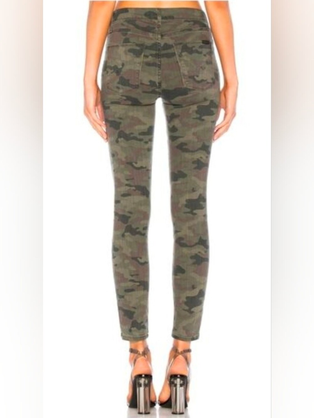 Hudson Barbara Super Skinny Camo Ankle Jeans High Rise Stretch Womens 28 - Picture 10 of 10